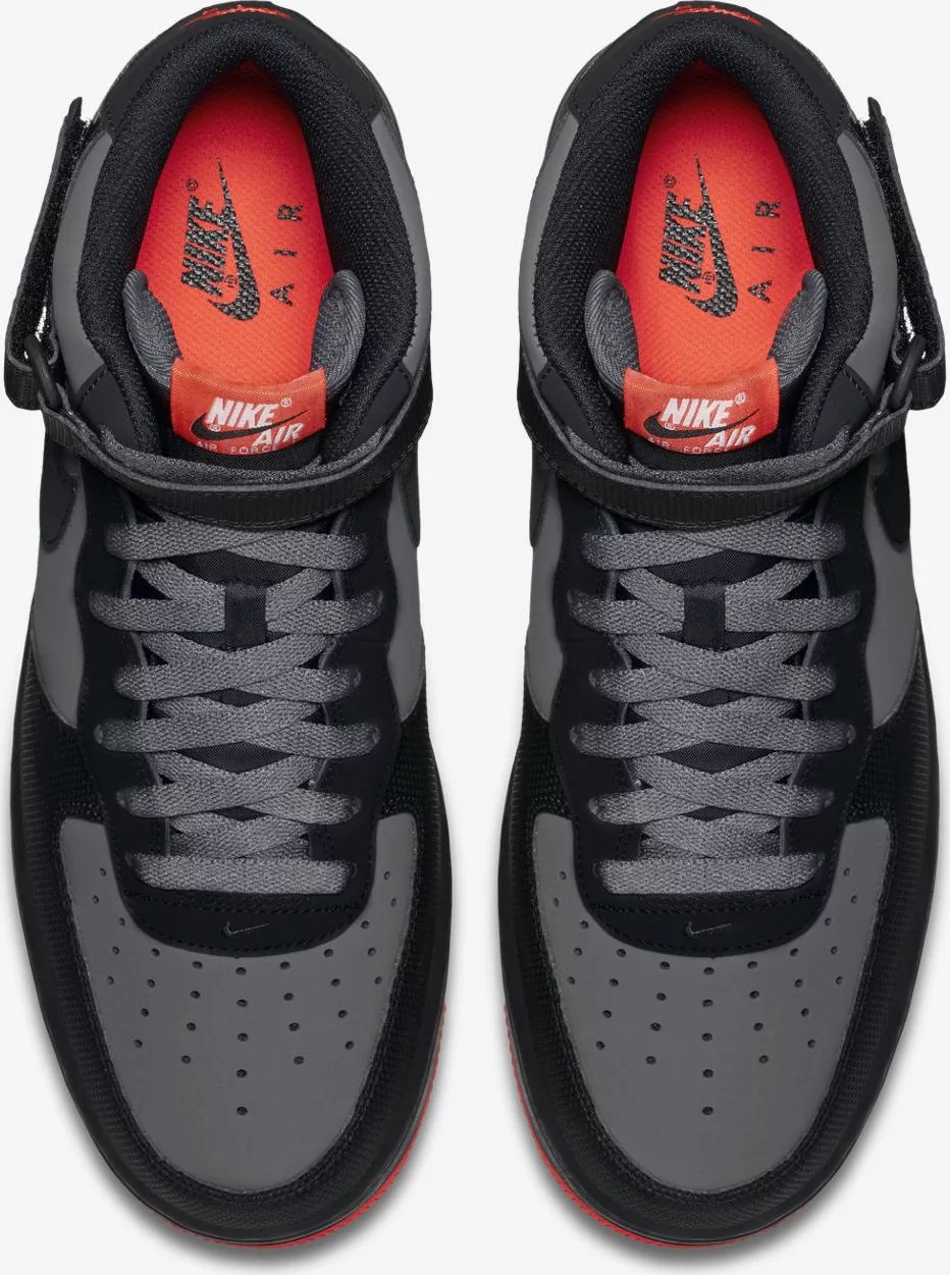 Air Force 1 Mid '07 'Dark Grey Crimson' 315123-031 - Image 4