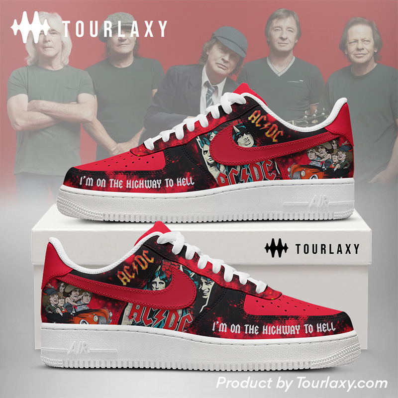 ACDC Rock Band V1 AF1 Shoes - Tourlaxy
