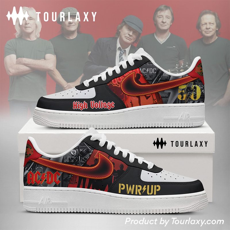 ACDC Rock Band V2 AF1 Shoes - Tourlaxy