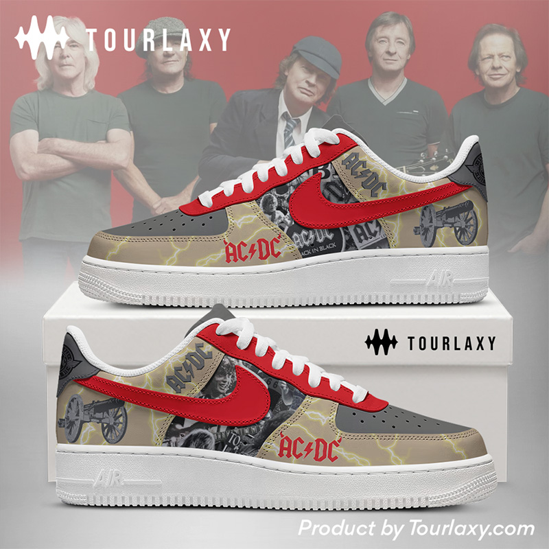 ACDC Rock Band V6 AF1 Shoes - Tourlaxy