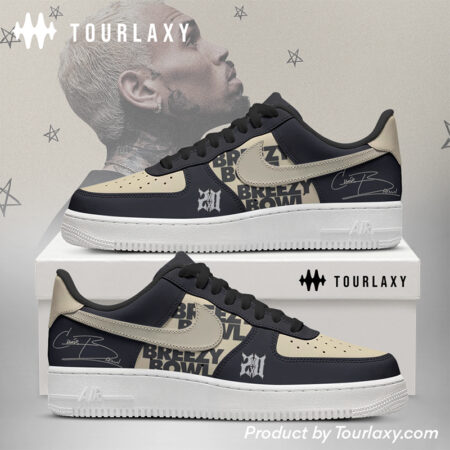 Black Chris Brown - AF1 Shoes