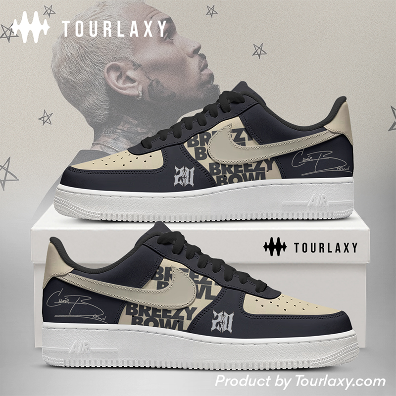 Black Chris Brown - AF1 Shoes