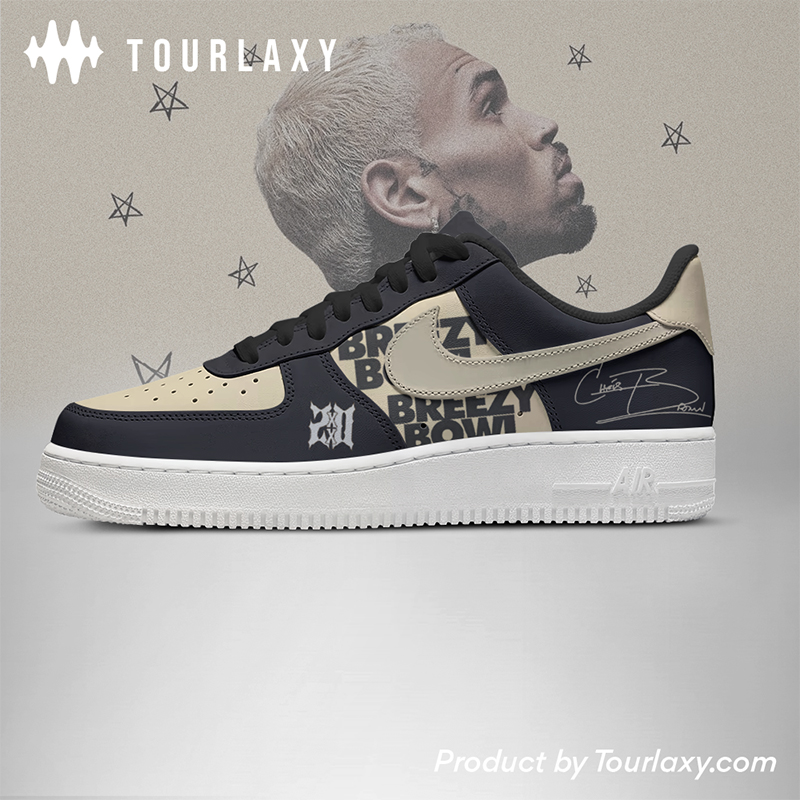 Black Chris Brown - AF1 Shoes - Image 2