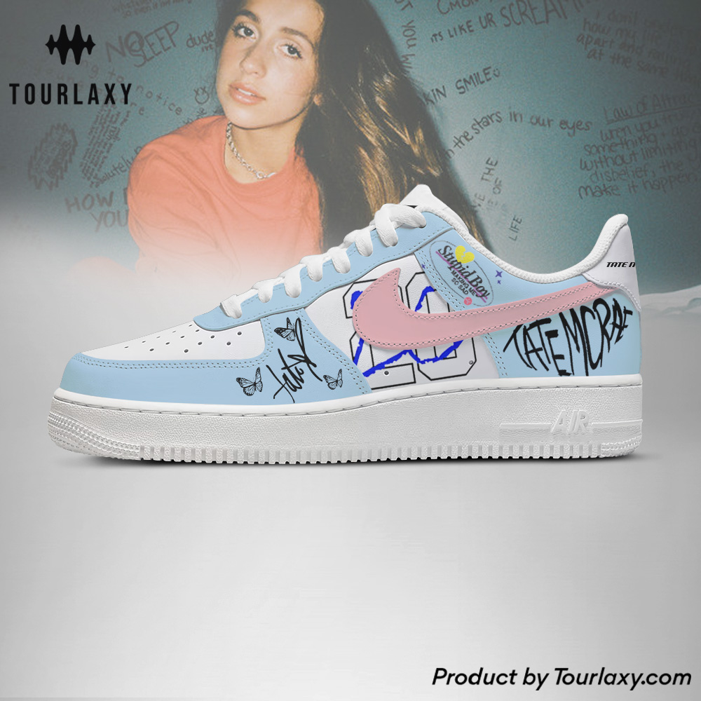 Blue - Tate Mcrae AF1 Shoes for True Fan - Image 2