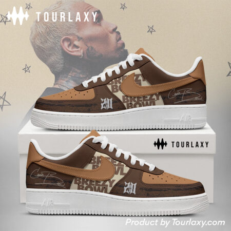 Brown Breezy Chris Brown - AF1 Shoes