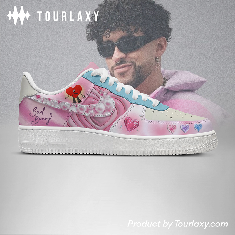 Pink - Bad Bunny AF1 Shoes - Image 3