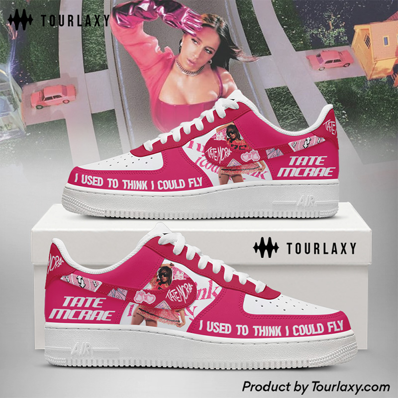 Pink Tate - Tate Mcrae AF1 Shoes for True Fan