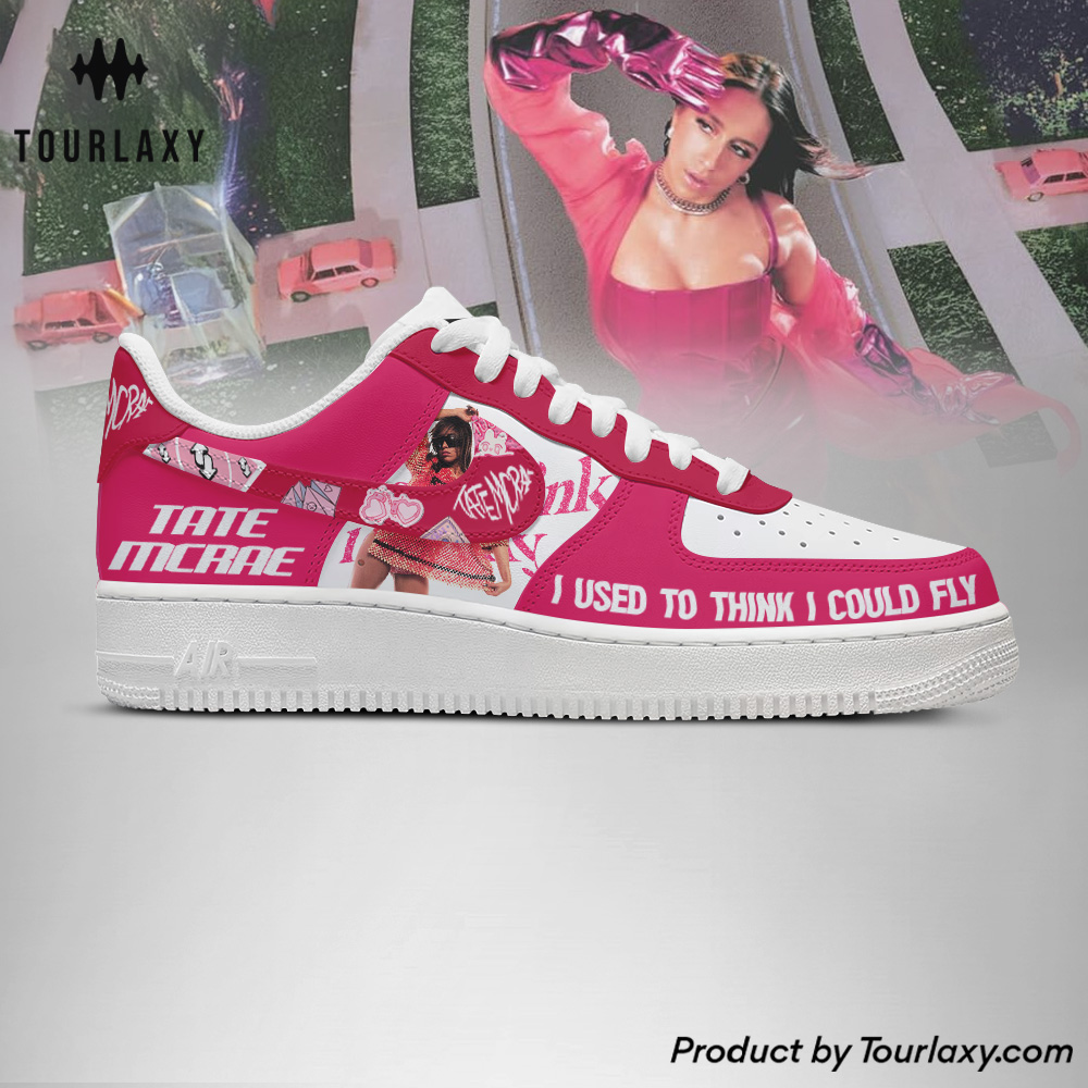 Pink Tate - Tate Mcrae AF1 Shoes for True Fan - Image 3